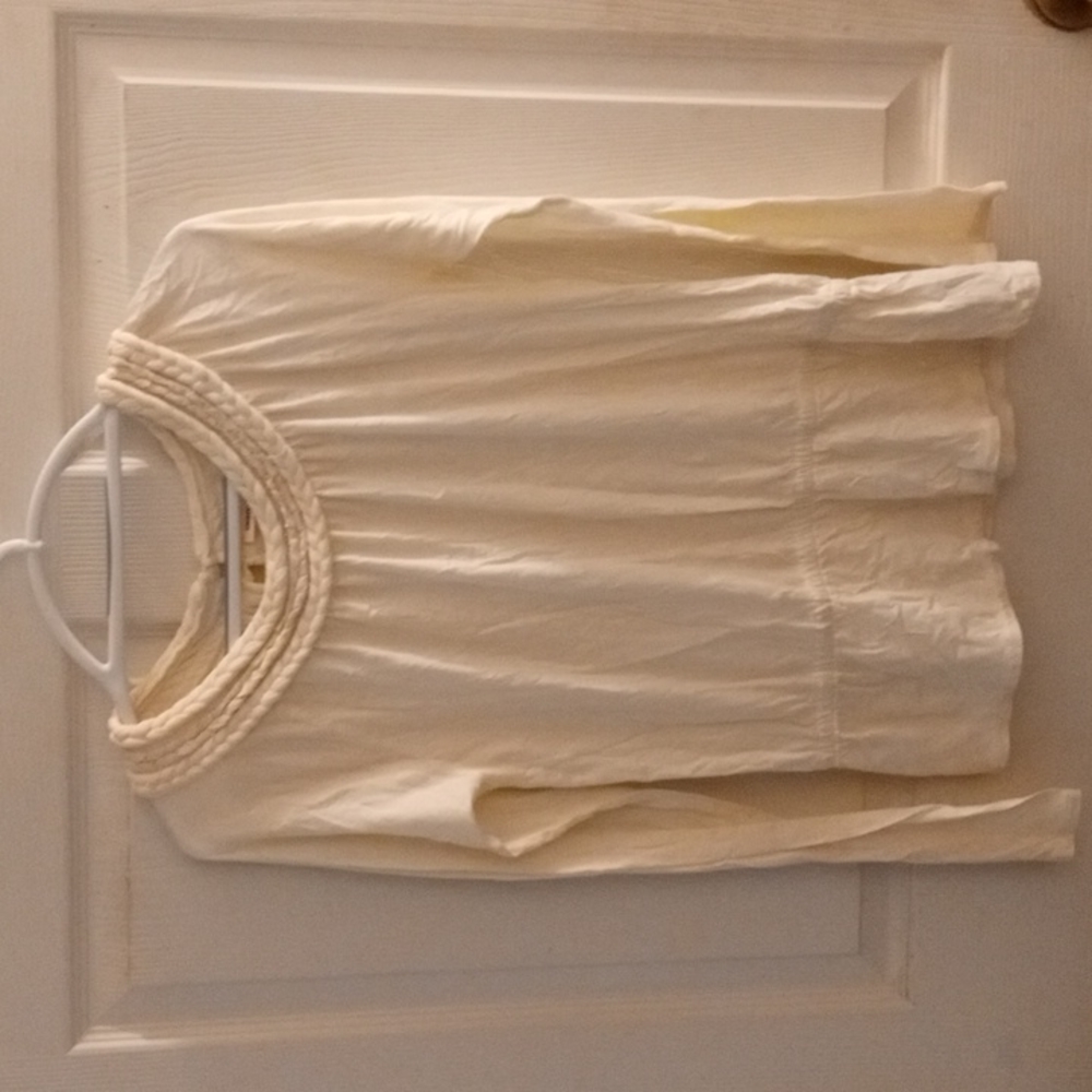 Brand new Women's DKNY long sleeve. Size Medium. White/creamy colored.